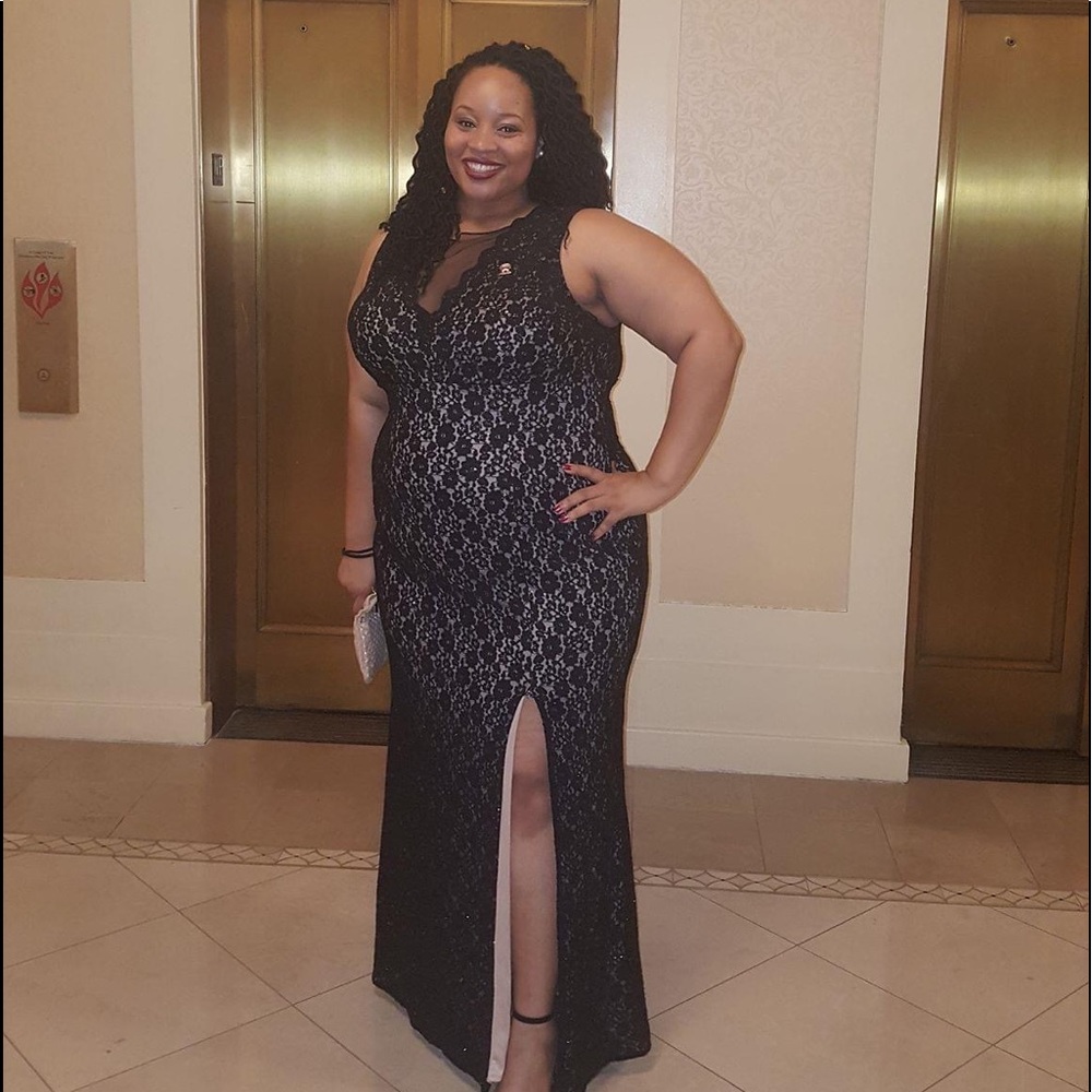 Black Gown With Split